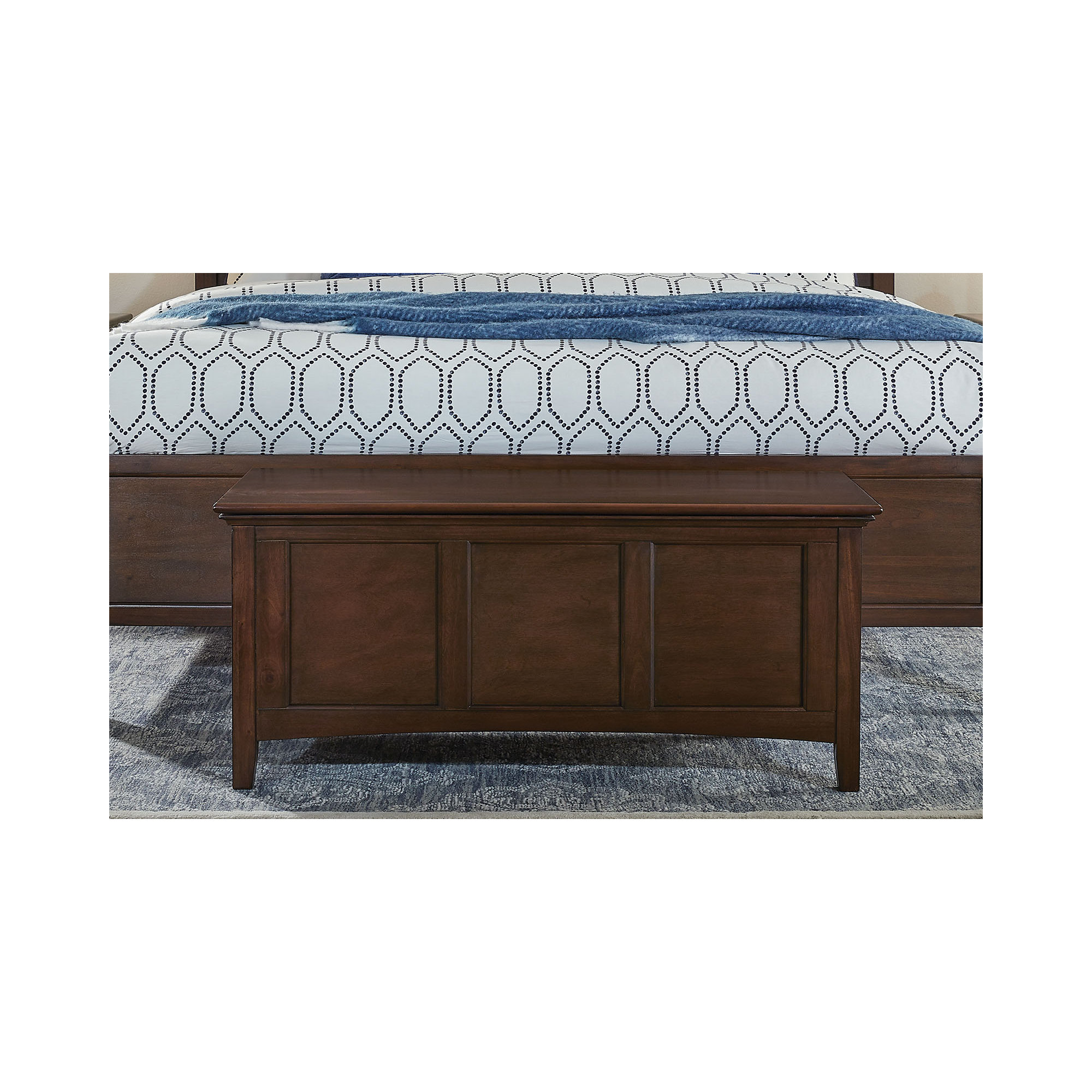 Melusina Solid Wood Blanket Chest , Cherry Brown