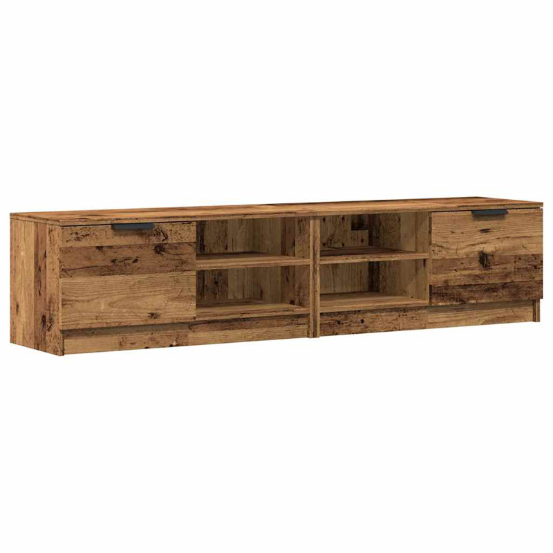 Arrowwood Unfinished TV Stand for TVs up to 24", Old Wood