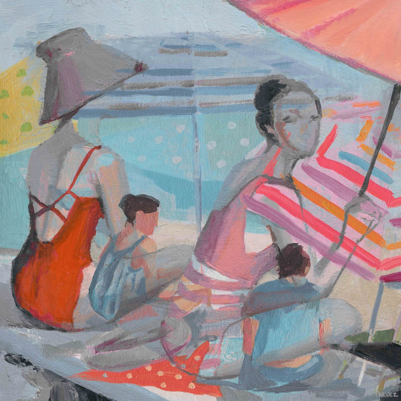 Parvez Taj - Wrapped Canvas Painting, 45cm H x 45cm W