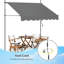 Dakota Fields 300cm W x 120cm D Polyester Cover Retractable Patio Awning-879138944