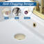Drain escamotable en acier inoxydable pour salle de bain avec trop-plein (1 pièce)-112387345