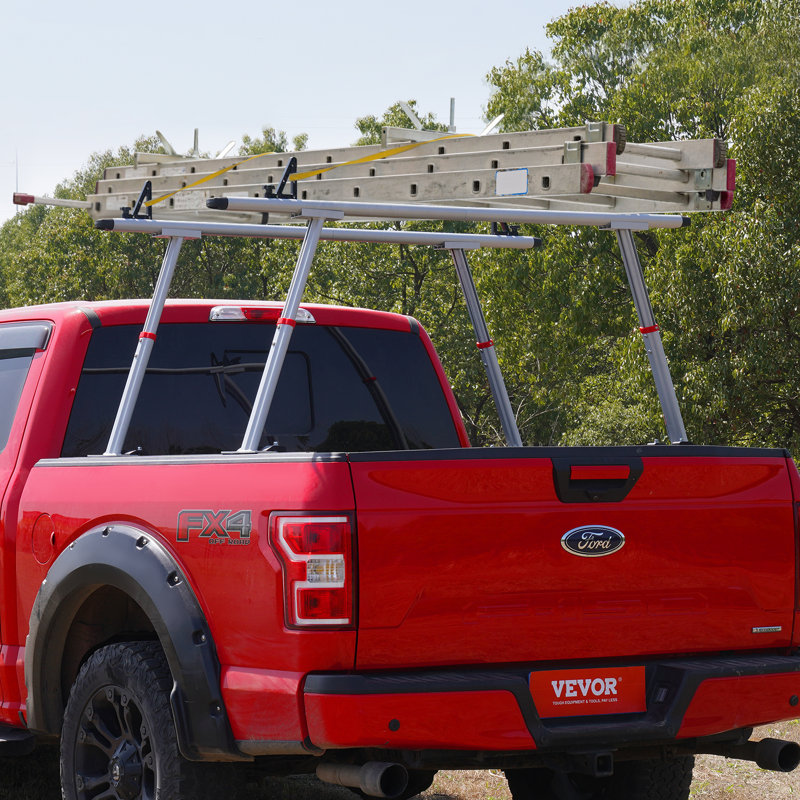 71'' Aluminum Adjustable Truck Bed Rack with C-Clamps