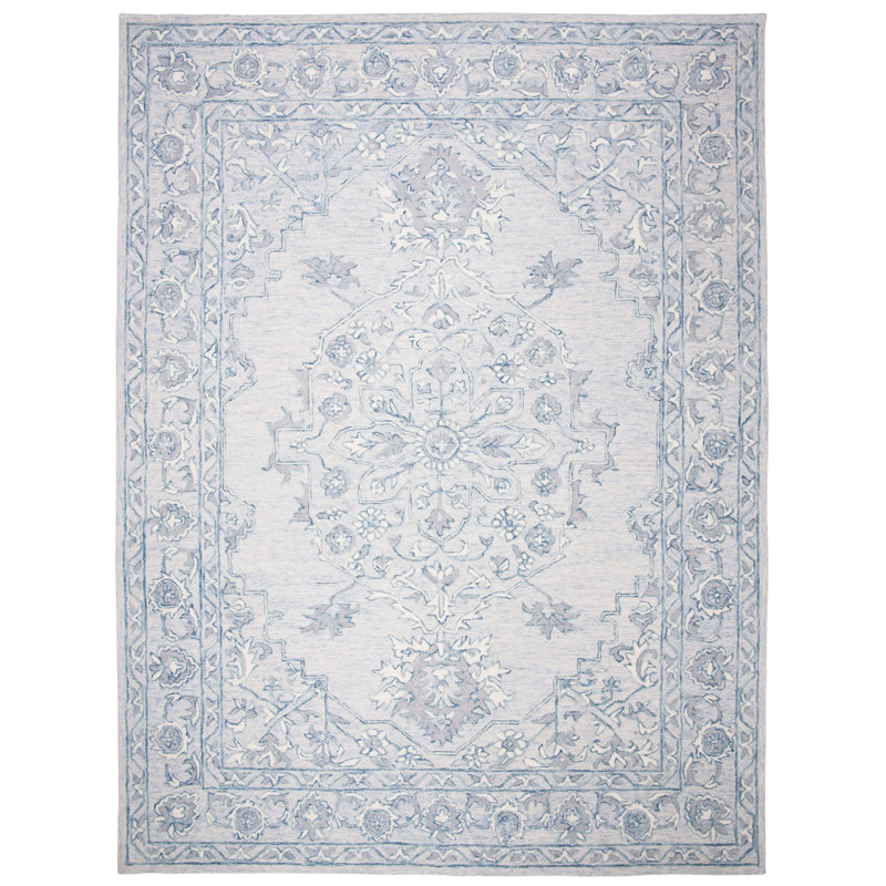 Tapis oriental en laine et coton touffeté à la main Daggett, Rectangle de 10 pi x 14 pi
