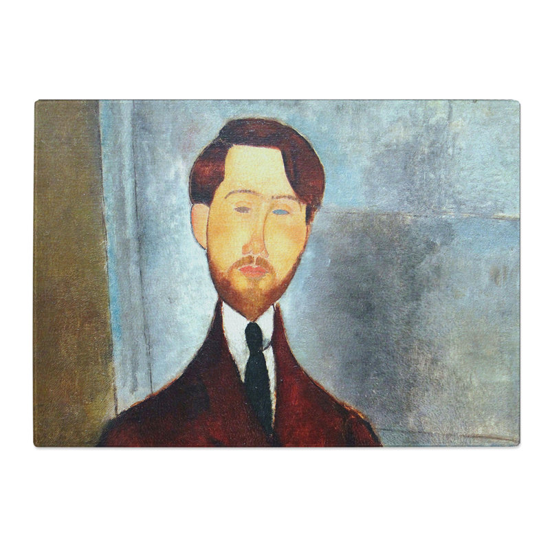 Leopolda Zborovskogo by Amedeo Modigliani Chopping Board, 28.5cm W x 39cm L