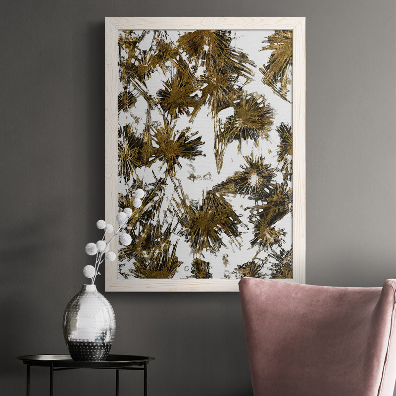 «Jamarquis Fireworks», reproduction d'art sur toile, H 43,5 po x l 31,5 po x P 1 po, Blanc