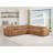 Top Grain Italian Leather 6-Piece L-Shaped Modular Power Reclining Sectional With 3 Power Recliners & Power Headrests-109973451