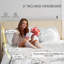 Lit plateforme à profil bas avec tête de lit à oreilles Mccreight, aucun sommier requis-304120279-304120278