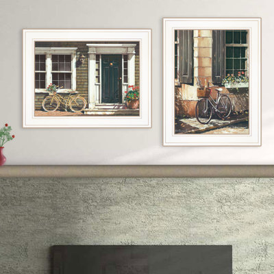 A Picnic Getaway 2-Piece Vignette Framed Wall Art for Living Room, Home Wall Decor by John Rossini