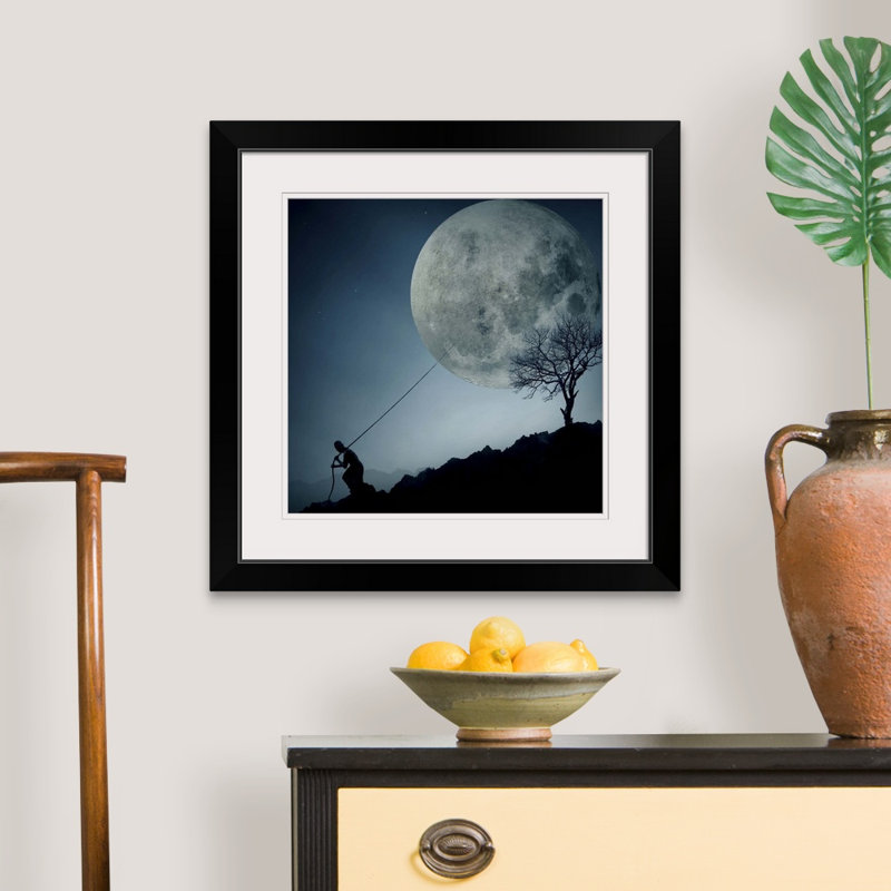 1 x photographie «The Dreamer» par final toto, reproduction d'art, H 24 po x l 24 po x P 1 po, Cadre noir