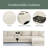114*64'' Corduroy Sectional Sofa With Bluetooth Speakers,L Shaped Couch With Console,USB Charger,Cup Holders,Storage,Ottoman,Deep And Wide Seat Cloud Sofa For Living Room,Apartment-1436317383