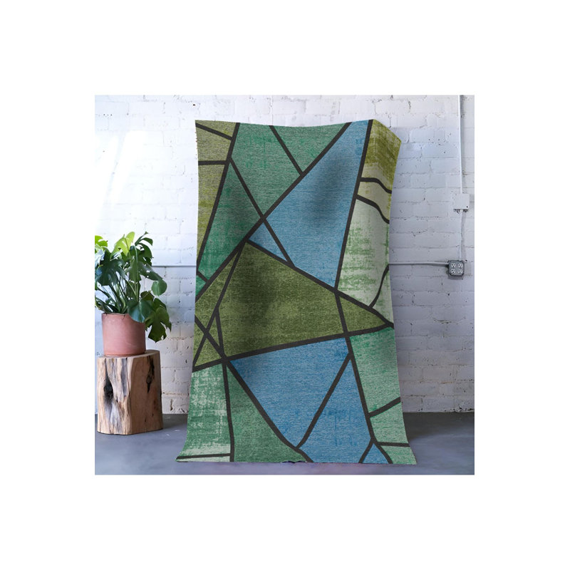 Tapis décoratif lavable à la machine, Sous-tapis rectangulaire de 3 pi 3 po x 4 pi 11 po