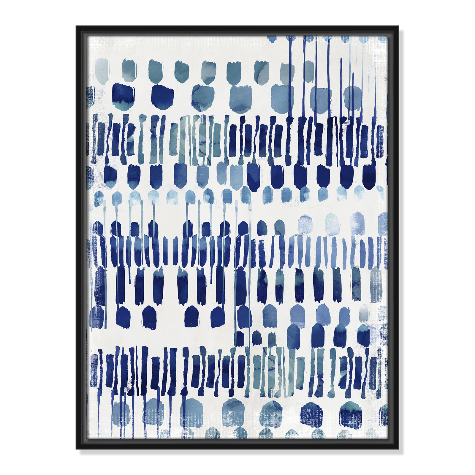 Continuously I - Painting Print, No Matte, 25.5" H x 19.5" W x 2" D, Black Framed Canvas