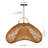 1-Light Pendant Lights Rattan Geometric-1860963221