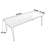 Nordic Italian rectangular dining table-102334749