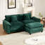 Causeuse plus large avec accoudoirs, canapé modulaire moderne, pour chambre à coucher et appartement dans le salon, coussin de siège rembourré à double couche confortable, tissu chenille respirant