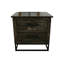 Table de chevet 2 tiroirs Teak