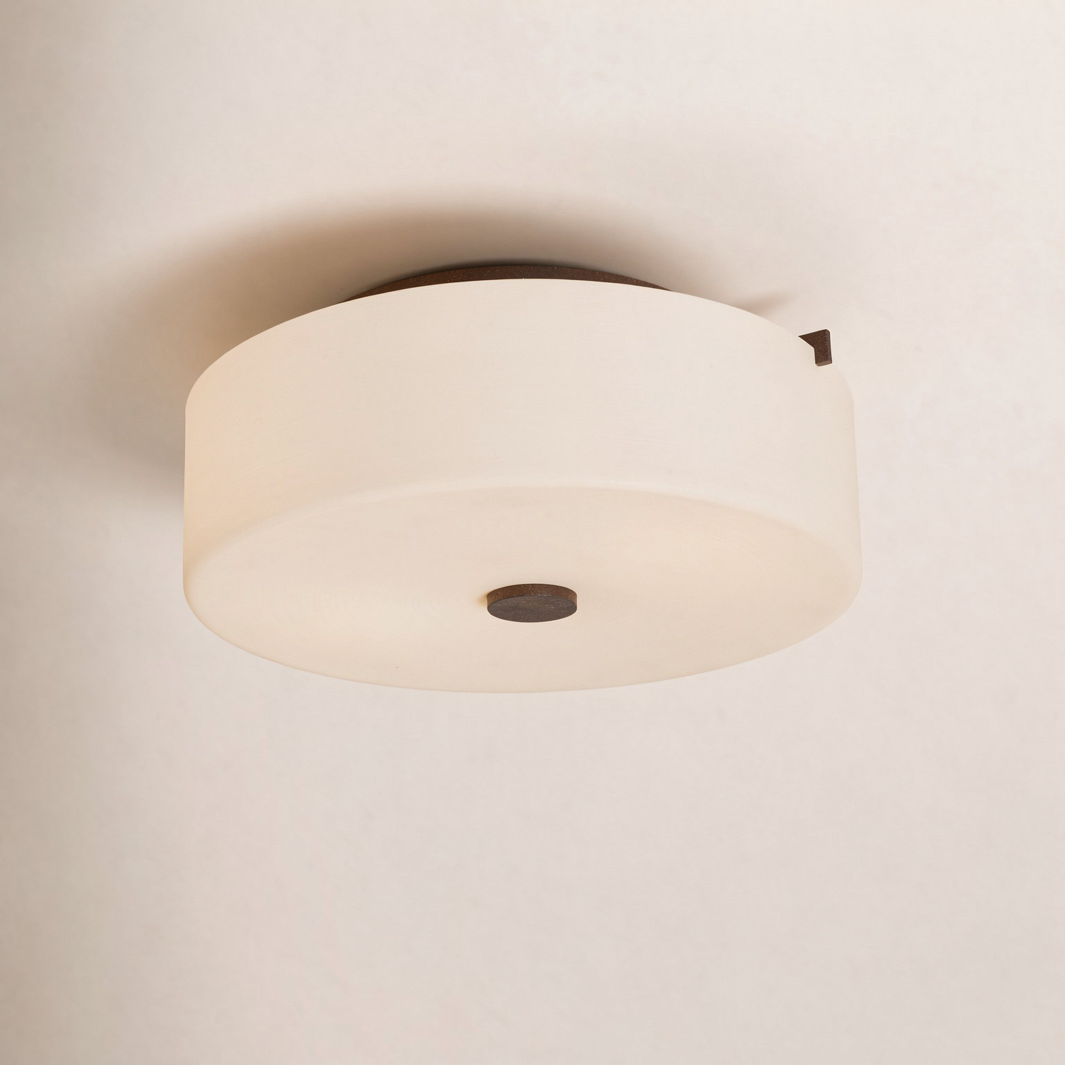Kyoto 2 Light Flush Mount, Brushed Steel, No, No
