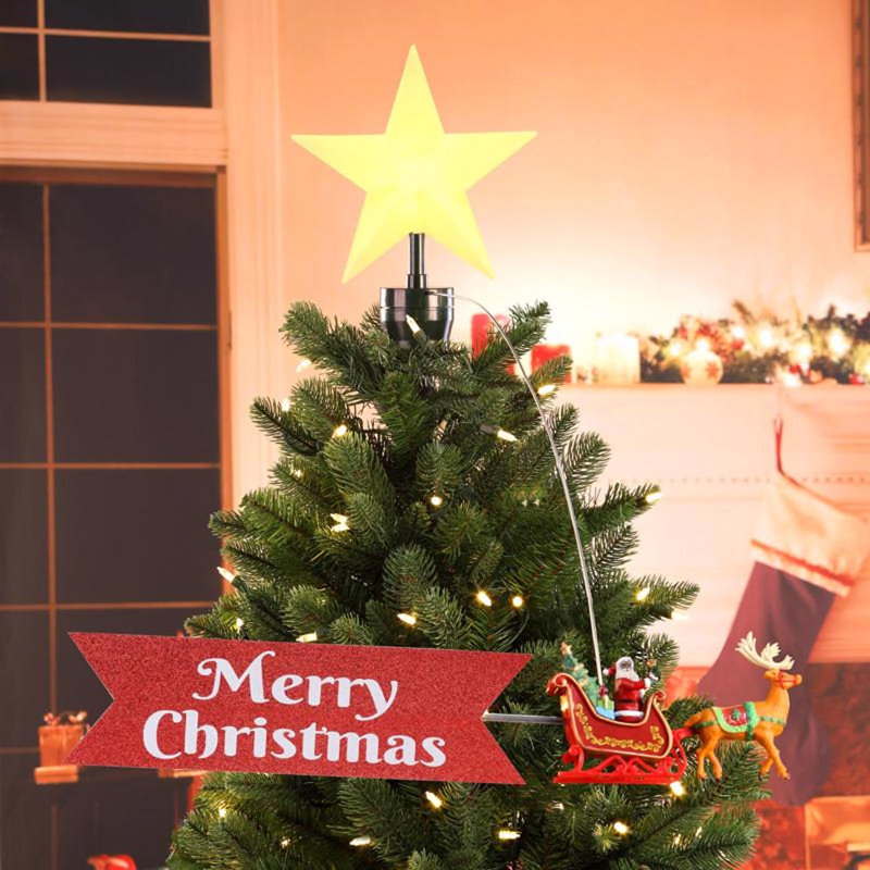 21.75 in. Plastic Shatterproof Tree Topper