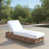 Structure brun clair / coussin blanc