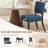 Upholstered Solid Wood Parsons Side Dining Chair-1053974851