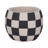 Planter Pottery Cement with Handcrafted Textured Checkered Design and Rounded Silhouette Featuring Durable Construction and Distinctive Visual Pattern for Decorative Display Spaces-1749899770