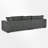 111.48" Wide L-Shape Upholstered Sectional-868888680