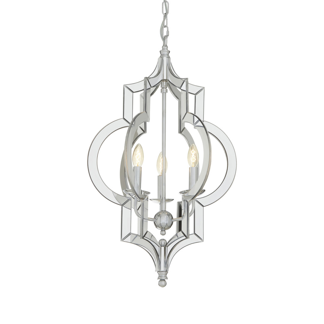 Madrona 3 - Light Chrome Lantern Pendant