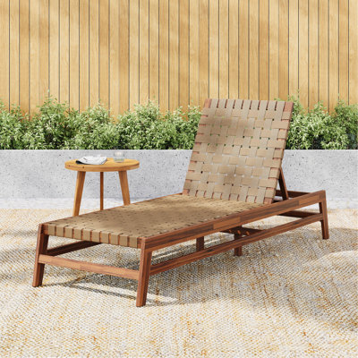 Outdoor Rope Chaise Lounge by Latitude Run