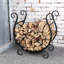 60.3cm W Metal Log Rack