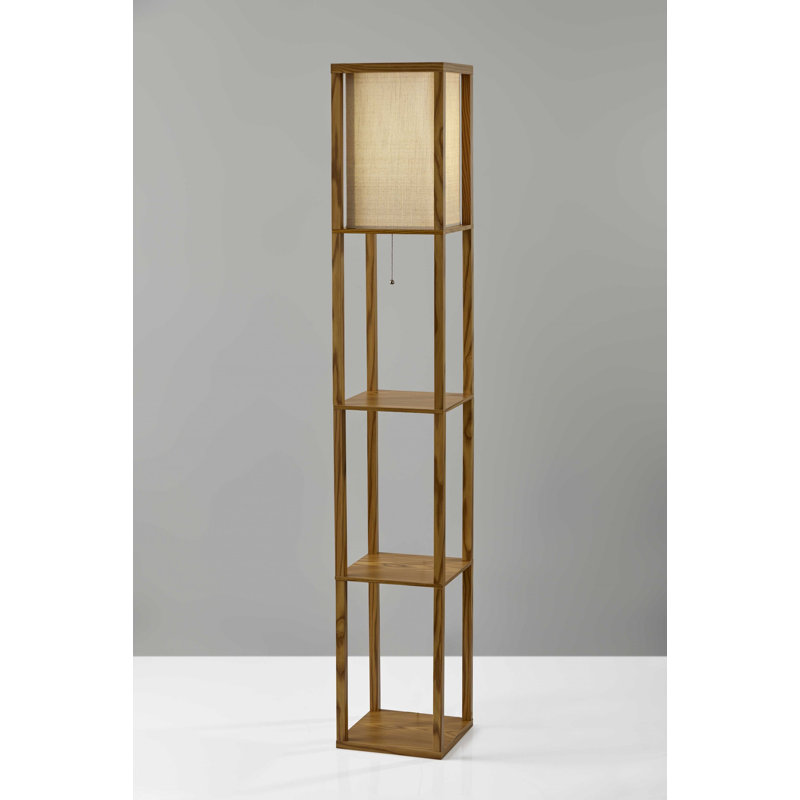 Sooraj 63'' Column Floor Lamp, Beige