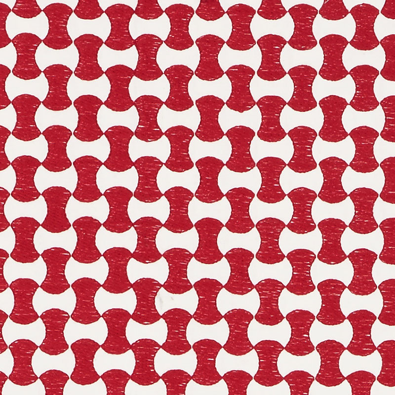 Tissu de broderie Nolita, Rouge