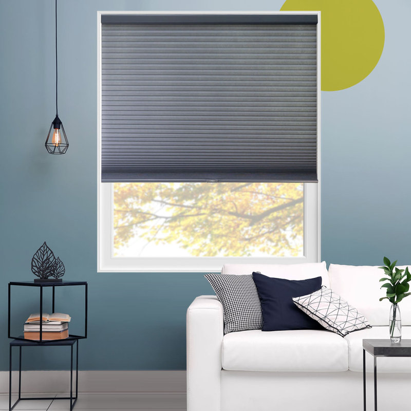 Light Filtering Cordless Cellular Shades 9/16 inch Single Cell, Skyline Mist, 67.5"W x 72"L