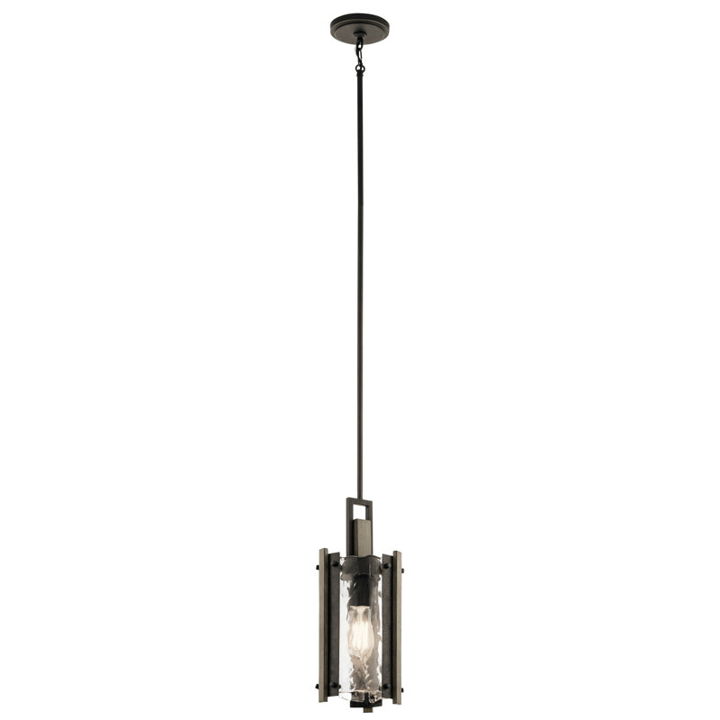 Luminaire suspendu cylindrique simple à 1 lumière Pelle