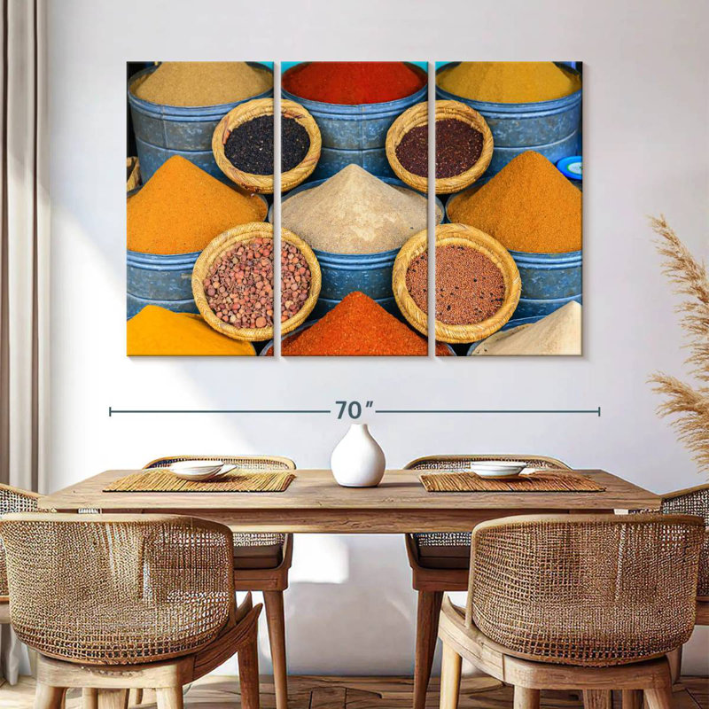 Yarlin Souk Spices, 42" H x 65" W