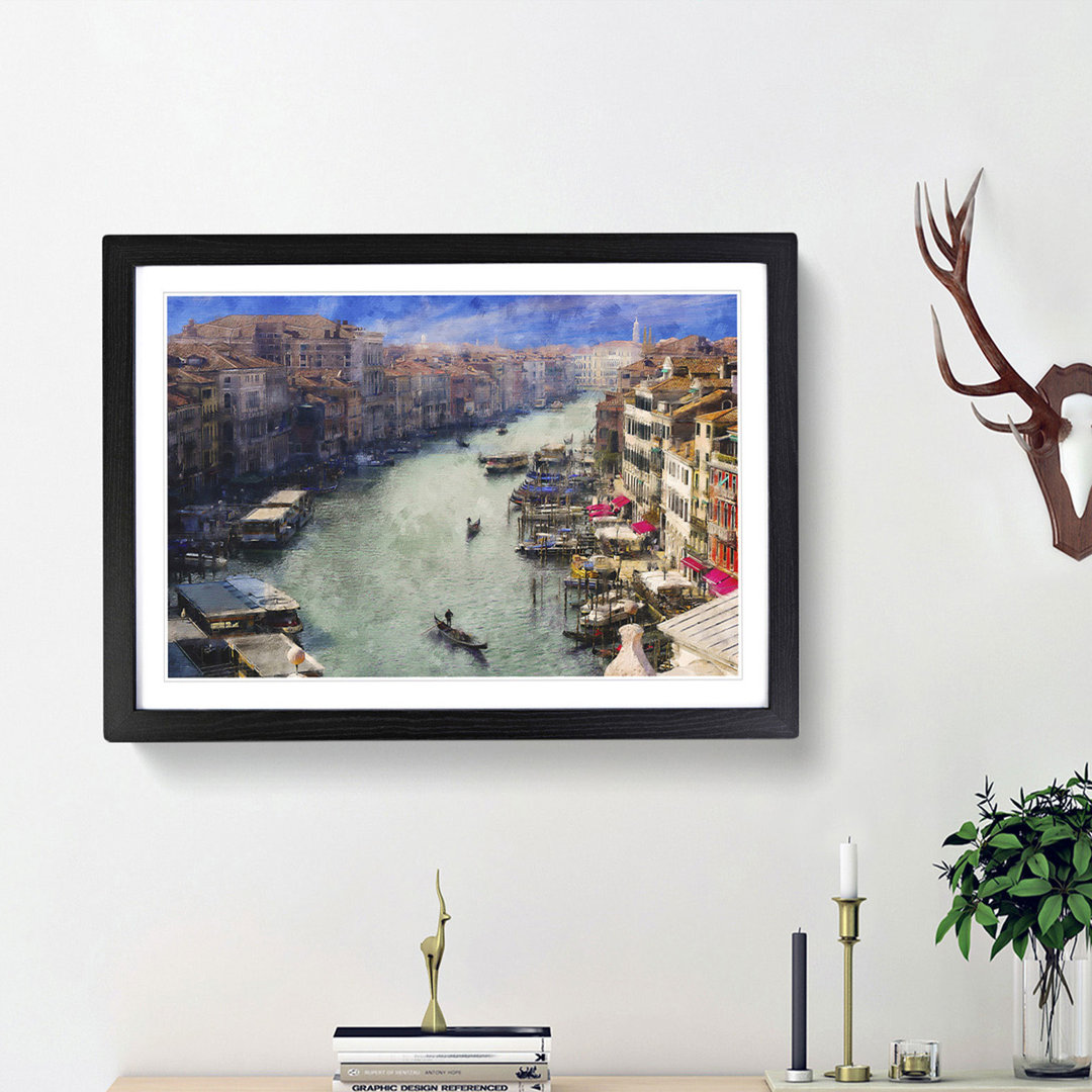 Grand Canal In Venice Italy Framed Print