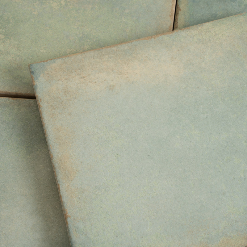 Faenza 8x8 Dusty Sage Green Porcelain Square Wall and Floor Tile (6.46 sq ft/case) - 15 Pack, Green