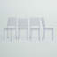 Chaise d'appoint empilable transparente Bralynne (ensemble de 4)