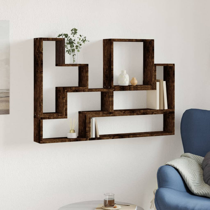 Roddney Floating Shelf, Smoked Oak