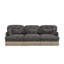 Canapé modulaire 100% chenille 100 po