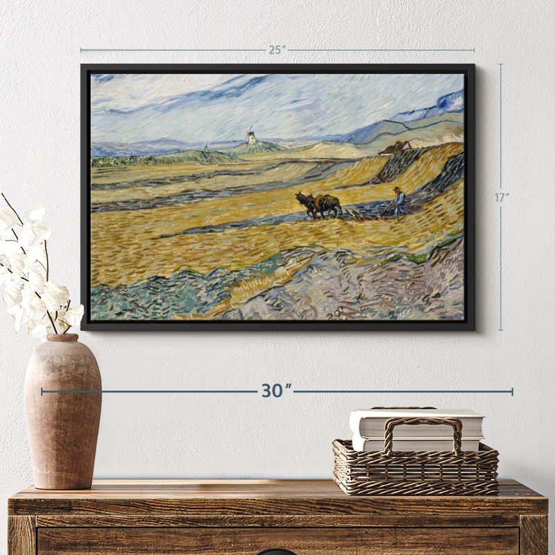 Nature «Champ clos avec art mural Plowman», H 17 po x l 25 po