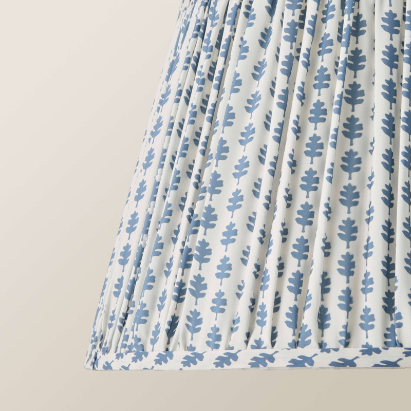Tavontae Blended Fabric Dome Lamp Shade ( Slip-On ), 25cm H x 45cm W x 45cm D, Blue
