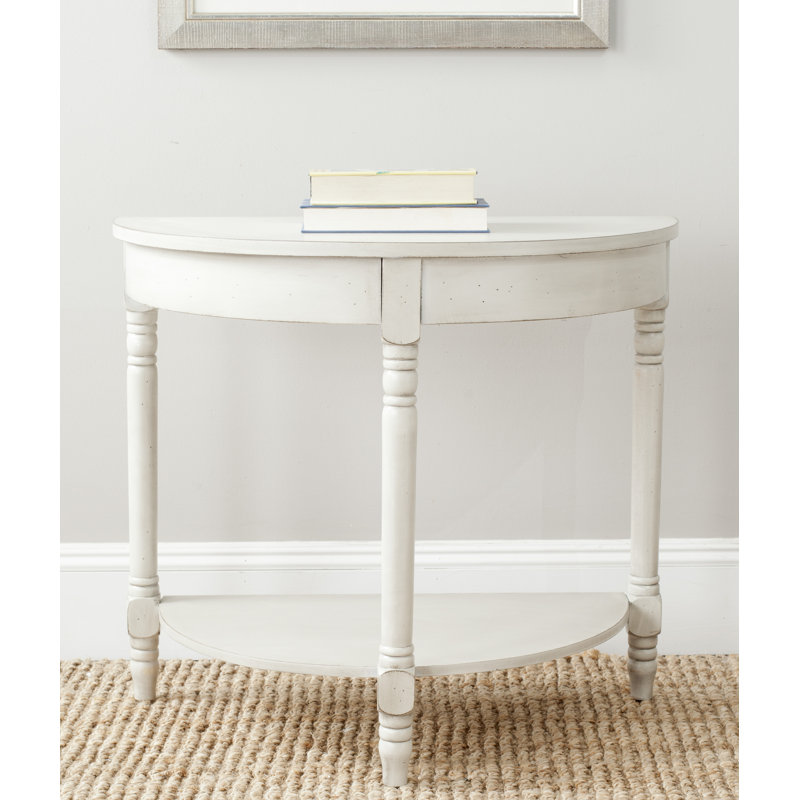 Console en bois massif 30 po Graer, Blanc