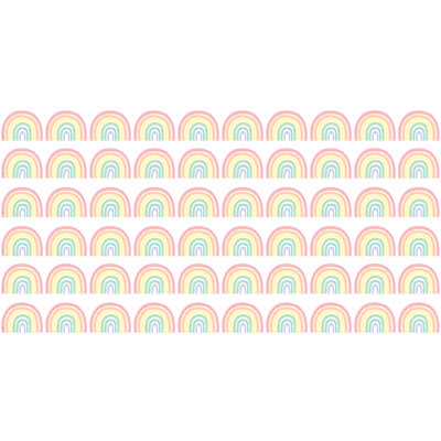 Bordure pastel à découpes pastel