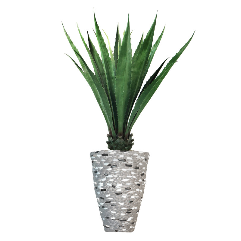 64'' Faux Agave Tree in Fiberstone Planter