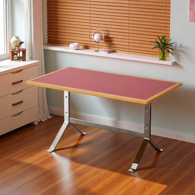 Creative Bright Red Rectangular Writing Desk