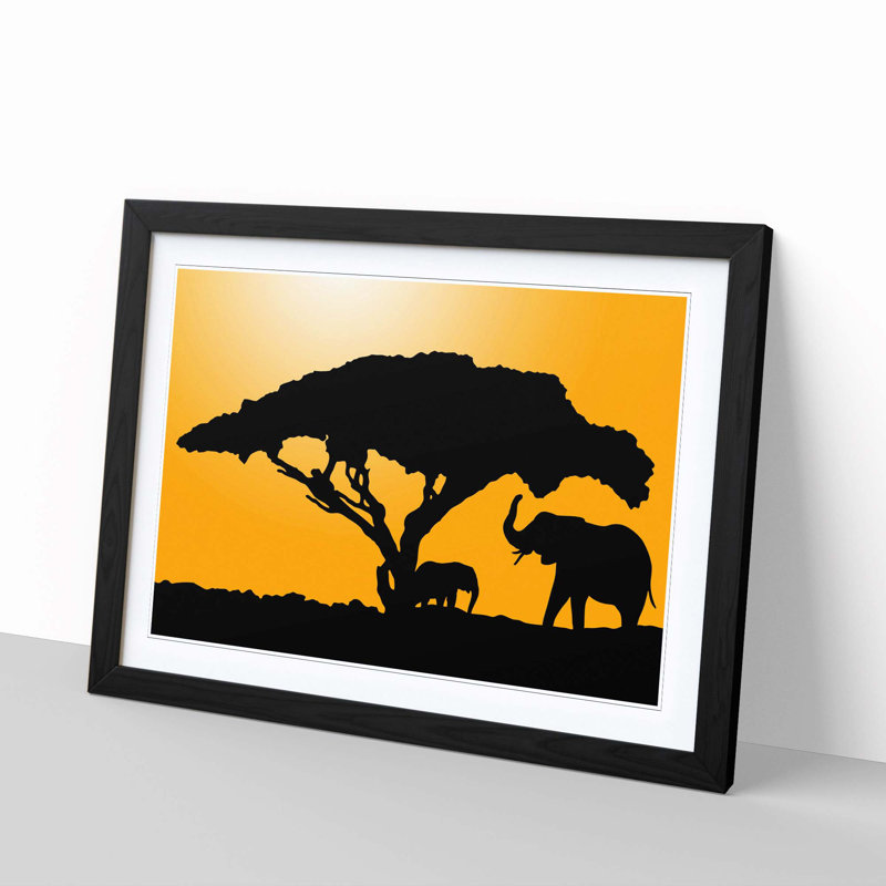 Single Picture Frame Print, Black