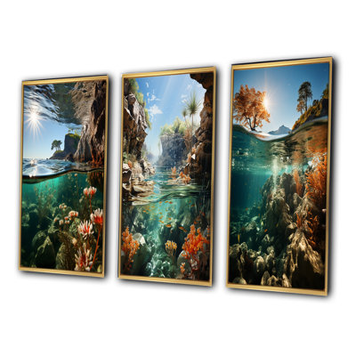 " Underwater Beach Photo " 3 - Pieces