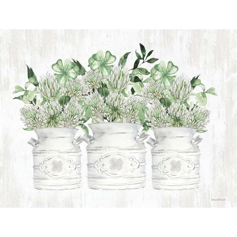 St. Patrick's Day Flowers by lettered & lined, 20" H x 30" W