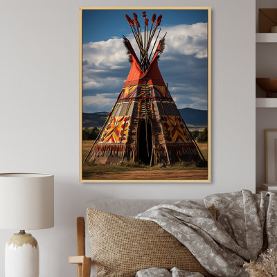 Tipi amérindien harmonie des prairies - Imprimé