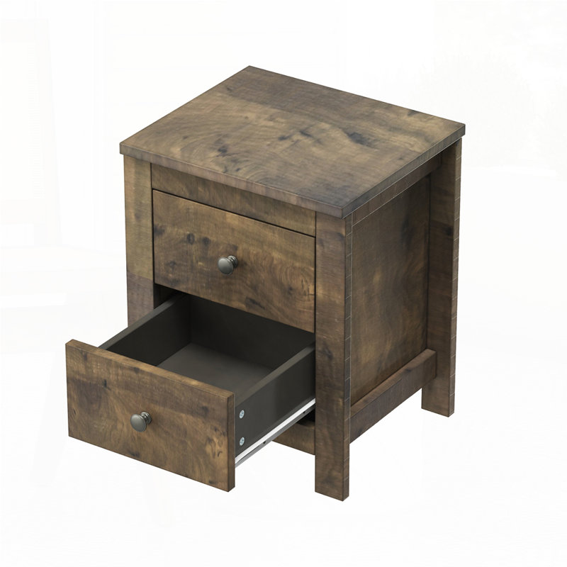 Ensemble de 2 tables de chevet rétro